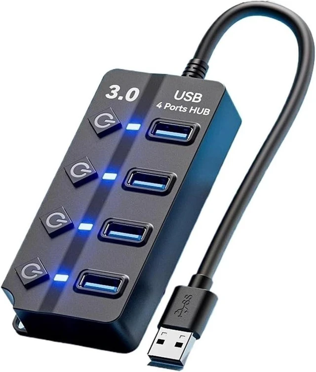 Alt view image 5 of 5 - USB 3.0 4/7 Port Multi Splitter Hub Multiple Expander Switch