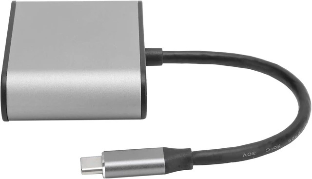 Main image of 8 in 1 USB C Hub with 4K HDMI VGA PD Charging Compact Multiport Adapter Compatible with Type C Devices for OS X Laptops