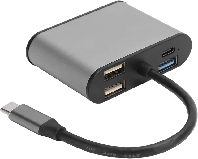 Alt view image 5 of 7 - 8 in 1 USB C Hub with 4K HDMI VGA PD Charging Compact Multiport Adapter Compatible with Type C Devices for OS X Laptops