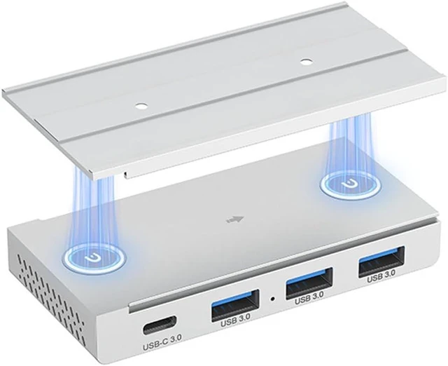 Main image of Magnetic Mount USB Hub with Sliding Base, USB 3.2 Gen1 5Gbps