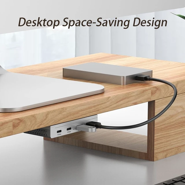 Alt view image 4 of 7 - Magnetic Mount USB Hub with Sliding Base, USB 3.2 Gen1 5Gbps