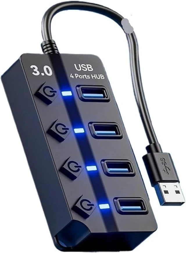 Alt view image 4 of 5 - USB 3.0 4/7 Port Multi Splitter Hub Multiple Expander Switch