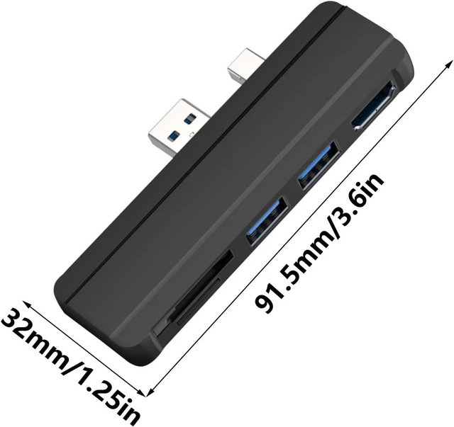 Alt view image 3 of 7 - USB Hub Adapter for Pro4 5 6 (with 4K @ 30Hz and 2 USB3.0 ports for device integration) USB Docking Station