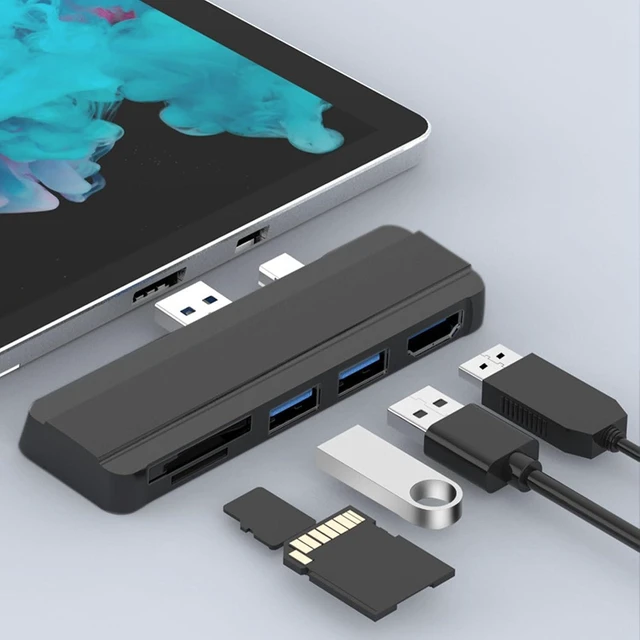 Alt view image 7 of 7 - USB Hub Adapter for Pro4 5 6 (with 4K @ 30Hz and 2 USB3.0 ports for device integration) USB Docking Station