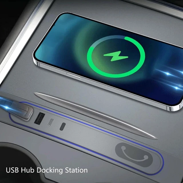 Alt view image 4 of 7 - USB Hub Docking Station for Y, 27W Fast Charge LED