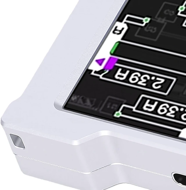 Alt view image 7 of 7 - USB C Gaming Dock, 8000Hz Full Color Display (Silver)