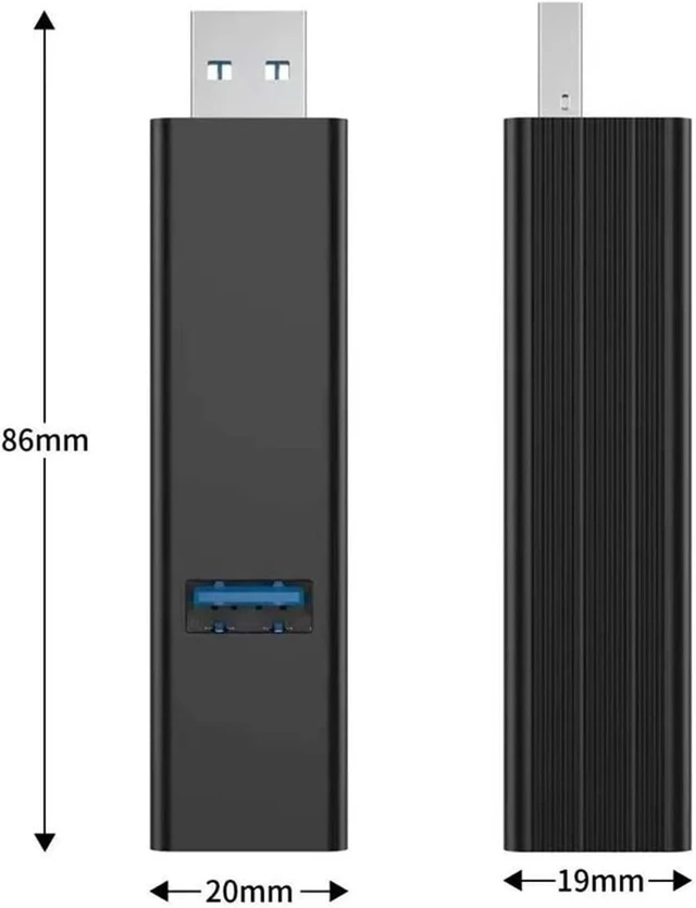Alt view image 3 of 3 - 6 in 1 USB3.0 HUB Adapter Extender for TF Card Reader Splitter Box