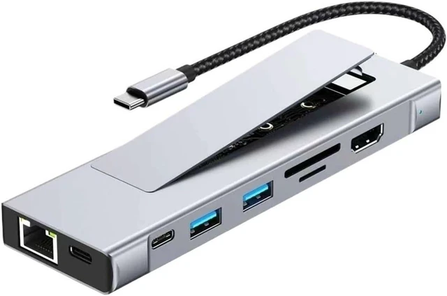 Main image of 8-in-1 M.2 SSD Docking Station with Disk Storage 10Gbps USB 3. HUB