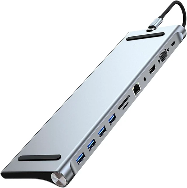 Main image of 11 in 1 USB C Docking Station 100W PD SD/TF Hub