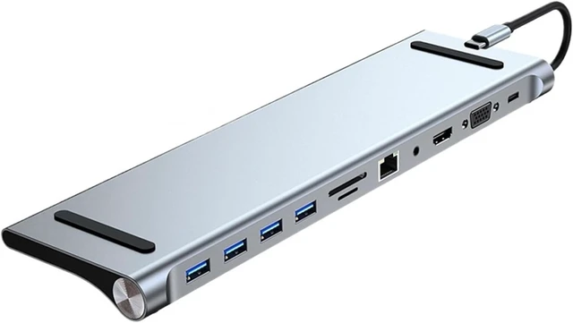 Alt view image 2 of 4 - 11 in 1 USB C Docking Station 100W PD SD/TF Hub