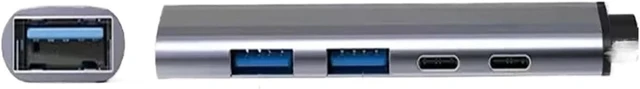 Alt view image 5 of 5 - USB C HUB Type to USB3.0 Docking Station