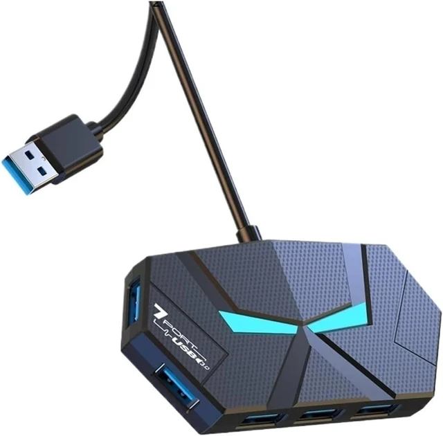 Alt view image 3 of 3 - 4/7 Ports USB 3.0 HUB 5Gbps Docking Station