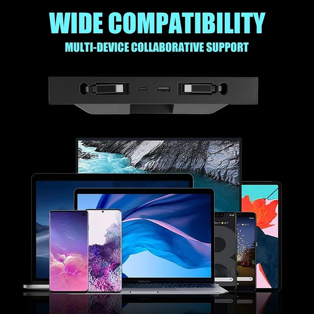 Alt view image 5 of 7 - in-Car USB Hub for Center Console Slots, 12 to 24 Input, Type-C 60 Watt Output, Secondary Cable, Front Port Access, Clean Daily Driving Setup Car Charging Hub Center Console USB Dock Type
