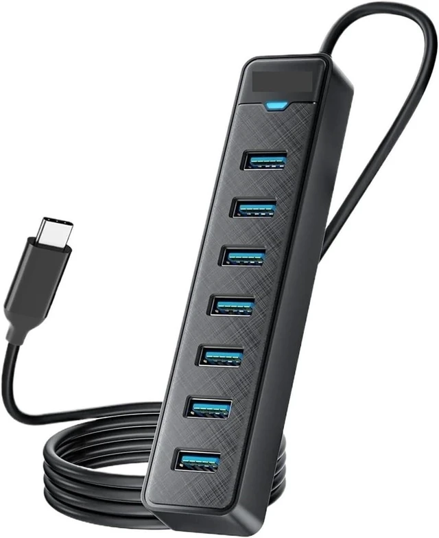 Main image of USB 3.0 HUB 5Gbps Dock Station 7 Port Ty/pe C Splittter Multi Socket(USB C 1M)