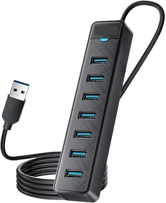 Main image of USB 3.0 HUB 5Gbps Dock Station 7 Port Ty/pe C Splittter Multi Socket(USB A 1M)