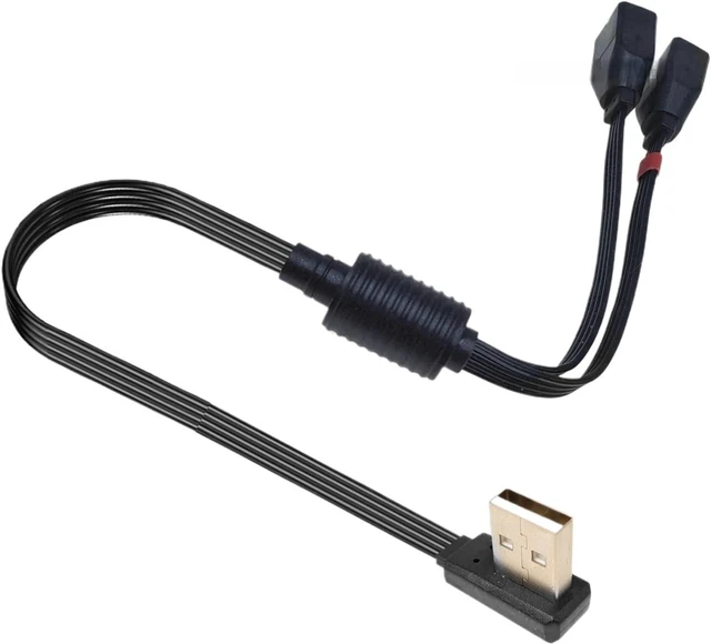 Main image of USB 2.0 to 1 Male Female Dual Data hub, Power Adapter and Distributor, charg*/ing Cord, Extension Cable 60CM 40CM(40CM,RI)