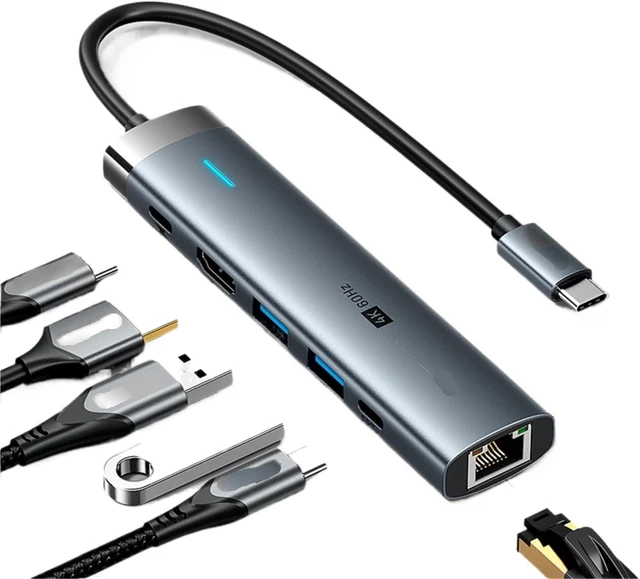 Alt view image 2 of 3 - Compatible for Type-C Hub 4K60Hz HDMI PD
