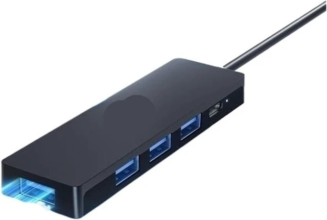 Alt view image 2 of 3 - USB 3.0 Hub with Power Adapter T/y/pe C Port Multi Extender
