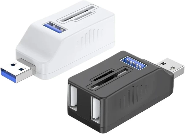 Alt view image 2 of 4 - USB3.0 HUB 5 Ports TF SD Card Reader USB Cable Splitter Extend