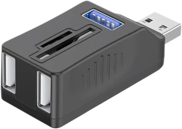 Main image of USB3.0 HUB 5 Ports TF SD Card Reader USB Cable Splitter Extend
