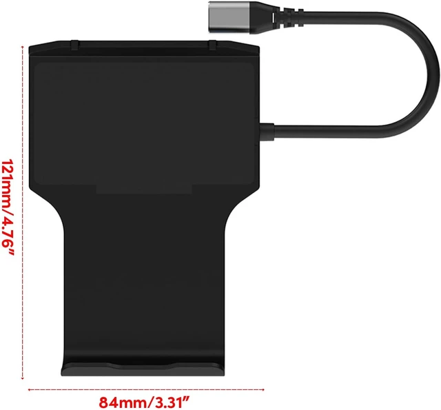 Alt view image 4 of 7 - 5 in 1 USB C Docking Station for SteamDeck Stand with 4K@60Hz Support HDMI, 100W USB Ports, Charging Dock Accessories