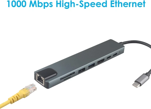 Alt view image 4 of 7 - ZDE ZQ101 USB C HUB for Arduino UNO Q 8 in 1 Expansion Docking Station Kit