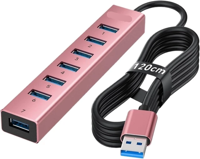 Main image of Compatible for Aluminum 7-Port USB3.0 Powered Hub Dock