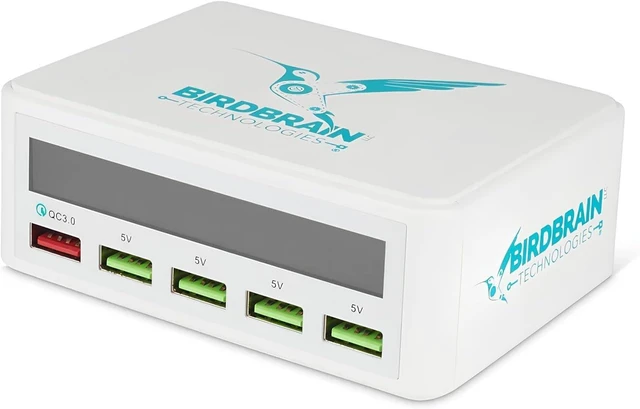 Main image of 5-Port USB Charging Hub with Smart LCD Display for Finch Robotics