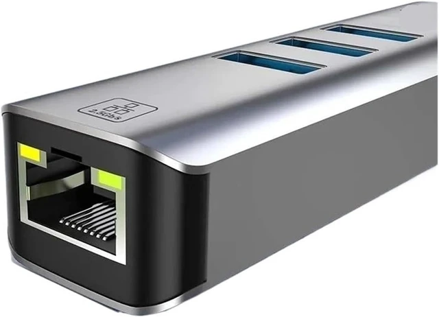 Alt view image 3 of 3 - 4 in 1 2500Mbps USB 3.0 Ty/pe-C to RJ45 Network Card HUB