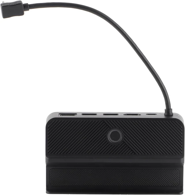 Alt view image 3 of 7 - 5 in 1 Docking Station for Steam Deck, Game Console Dock Stand with RGB Lights, HD Multimedia Interface 2.0 4K at 60Hz Output, USB C PD 100W Fast Charging Port, Compatible with Swi