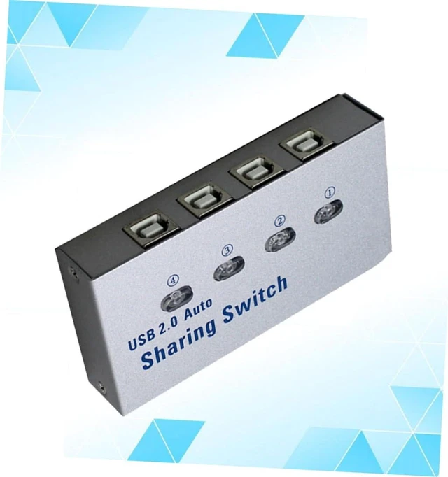 Alt view image 7 of 7 - USB 2.0 Printer Sharing Box Automatic Switcher for Computers