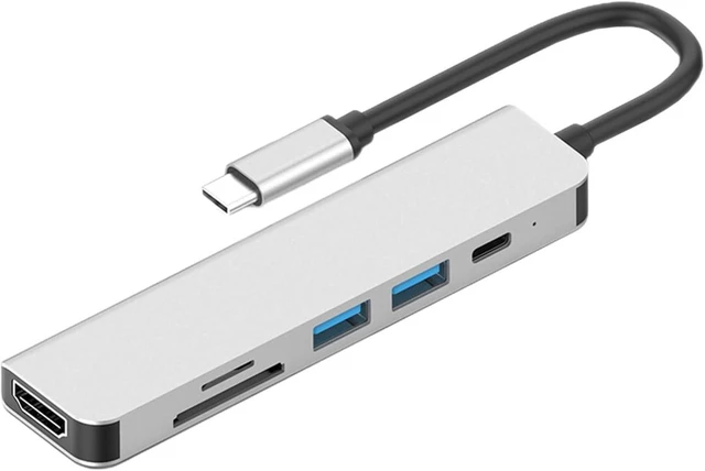 Main image of Artibetter 2pcs Multiport USB Hub Adapter Portable for Laptop Space Saving USB C to Display and Card Reader