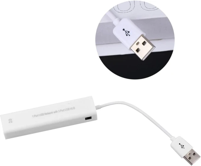 Alt view image 7 of 7 - Artibetter 3pcs USB Ethernet Port USB Hub LAN Network Adapter for Pc to Ethernet Adapter for Multiple Ports Use