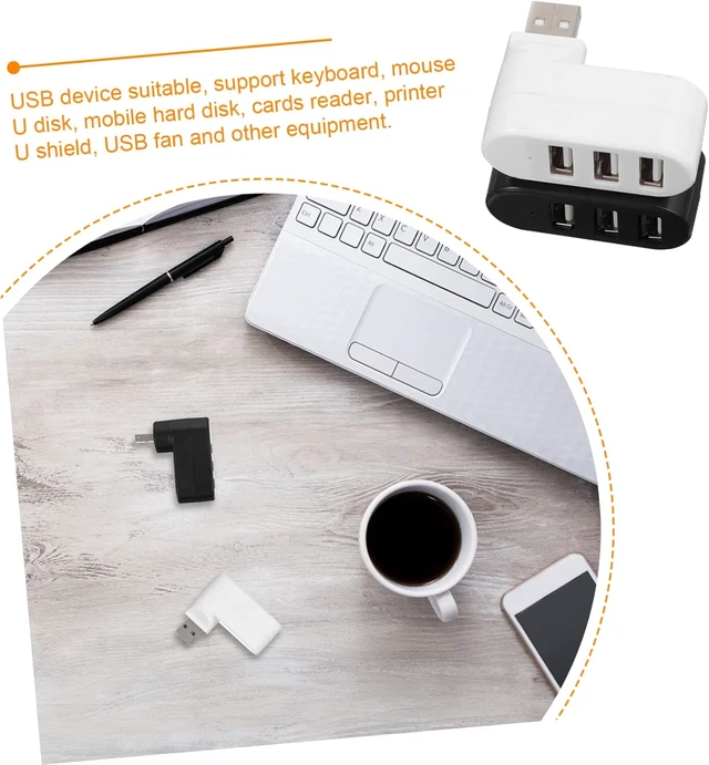 Alt view image 2 of 7 - VILLCASE 6pcs Port USB Hub High Speed USB Splitter for Multiple Devices Adapter for Port Extender