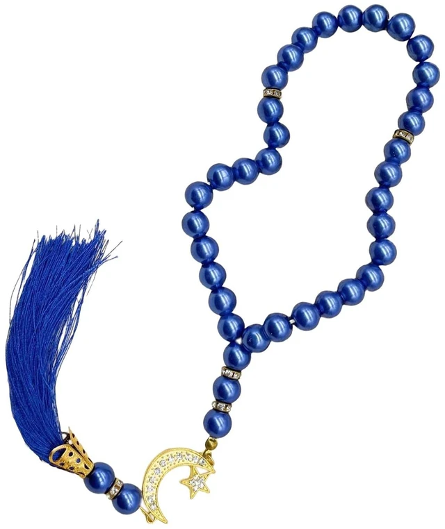 Main image of jiahesuw Elegant 33 Bead Glass Prayer Beads Bracelet Handmade Muslims Accessory Jewelry for Meditation Or Religious Ceremonies
