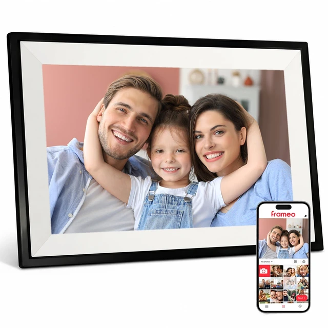 Main image of 10.1" WiFi Digital Picture Frame with Frameo App, Gifts for Mom & Grandma | Instant Photo & Video Sharing, HD IPS Touchscreen, 32GB Storage, Auto-Rotate & Wall Mount, Senior-Friendly