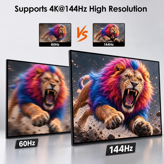 Alt view image 5 of 7 - KVM Switch 1 Monitors 2 Computers, WAVLINK HDMI KVM Switch | 4K@144Hz with HDCP 1.4/2.3, 3 USBA2.0 for Wireless Keyboards/Mice/Printers, Plug & Play, USB C DP Alt Mode Required