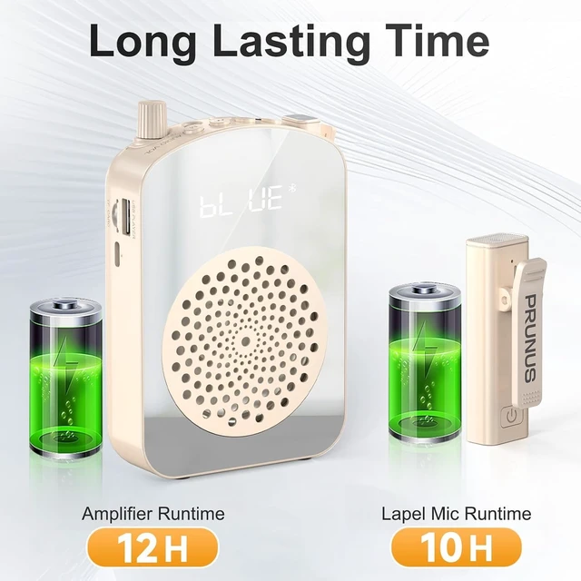 Alt view image 4 of 7 - A10 Voice Amplifier Wireless with Lavalier Microphone | Charging &Storage,Portable Voice Amplifier with Laple Mic Speaker,Mini Voice Amplifier for Classroom,Speech,Training Outdoor