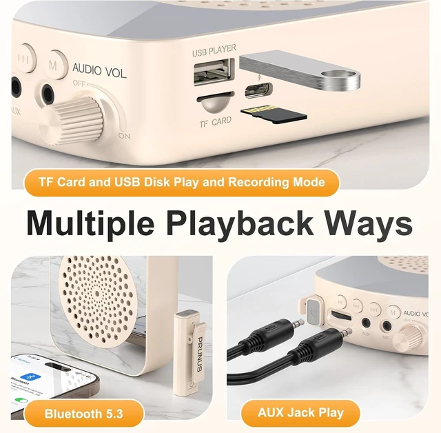 Alt view image 6 of 7 - A10 Voice Amplifier Wireless with Lavalier Microphone | Charging &Storage,Portable Voice Amplifier with Laple Mic Speaker,Mini Voice Amplifier for Classroom,Speech,Training Outdoor
