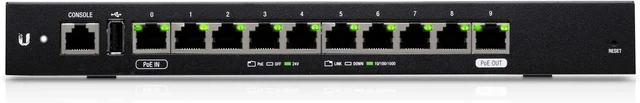 Alt view image 2 of 5 - Ubiquiti Networks EdgeRouter 10X, 10-Port High-Performance Gigabit Router with PoE Flexibility (ER-10X)