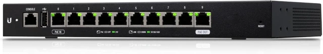 Alt view image 3 of 5 - Ubiquiti Networks EdgeRouter 10X, 10-Port High-Performance Gigabit Router with PoE Flexibility (ER-10X)