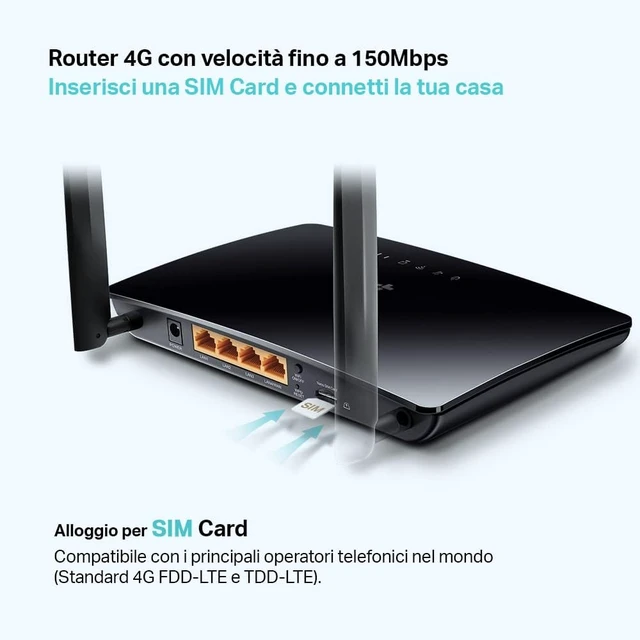 Alt view image 3 of 7 - Modem ROUTEUR TP-LINK TL-MR6400 - Blanc V4