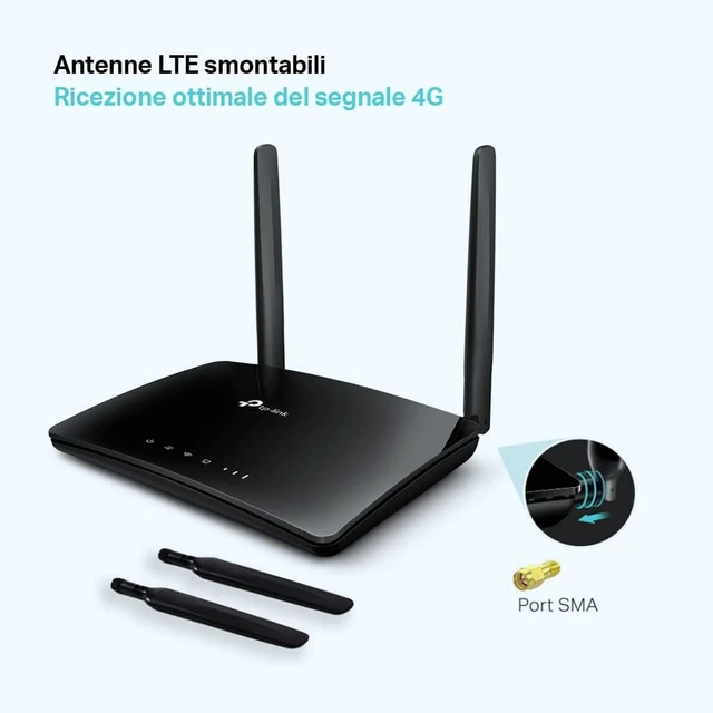 Alt view image 7 of 7 - Modem ROUTEUR TP-LINK TL-MR6400 - Blanc V4