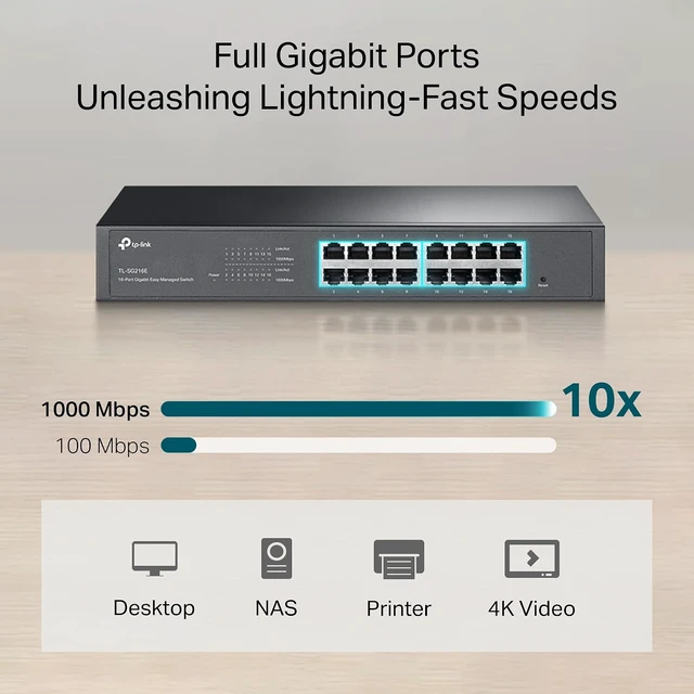 Alt view image 3 of 7 - TP-Link TL-SG216E, 16 Port Gigabit Easy Managed Switch