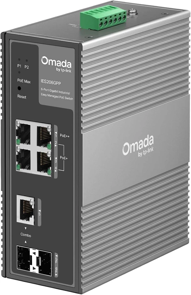 Main image of Omada IES206GPP, 5 Port Gigabit Easy Managed Industrial PoE++ Switch