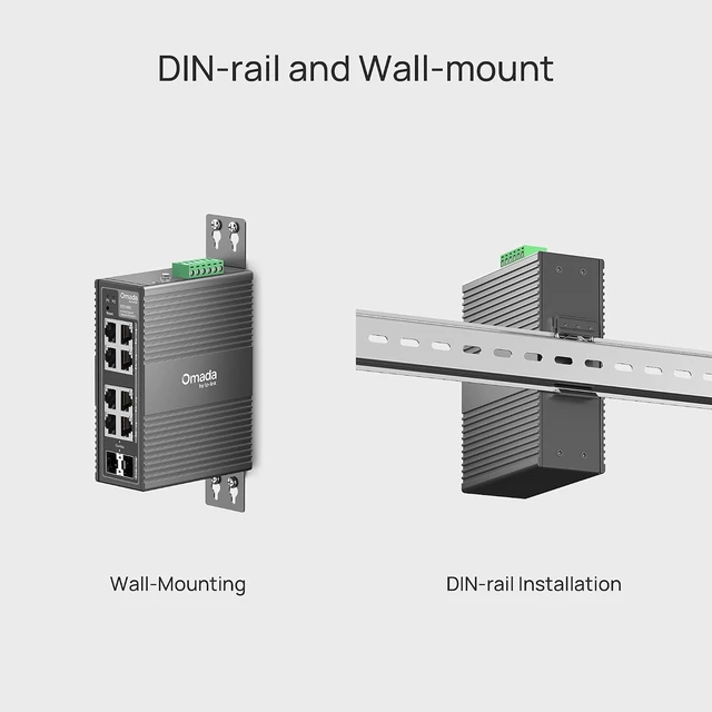 Alt view image 2 of 7 - Omada IES208G, 8 Port Gigabit Easy Managed Industrial Switch