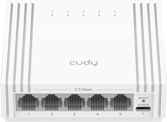 Main image of Cudy 5 Port 2.5G Easy Smart Switch, USB-C Powered, Compact, HS105U