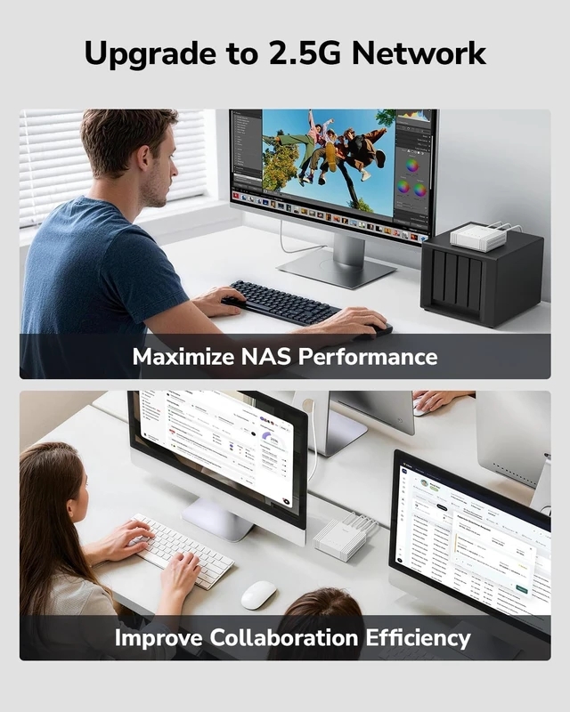 Alt view image 7 of 7 - Cudy 5 Port 2.5G Easy Smart Switch, USB-C Powered, Compact, HS105U