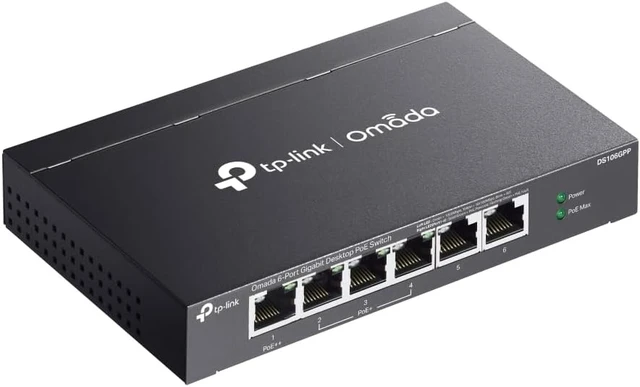 Alt view image 3 of 4 - Omada DS106GPP, 6-Port Gigabit Unmanaged Desktop Switch