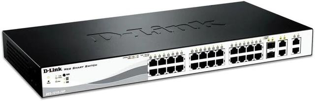 Main image of D-link 24-port Fast Ethernet Poe Smart Switch - 24 Ports - Manageable - 24 X Poe - 2 X Expansion Sl